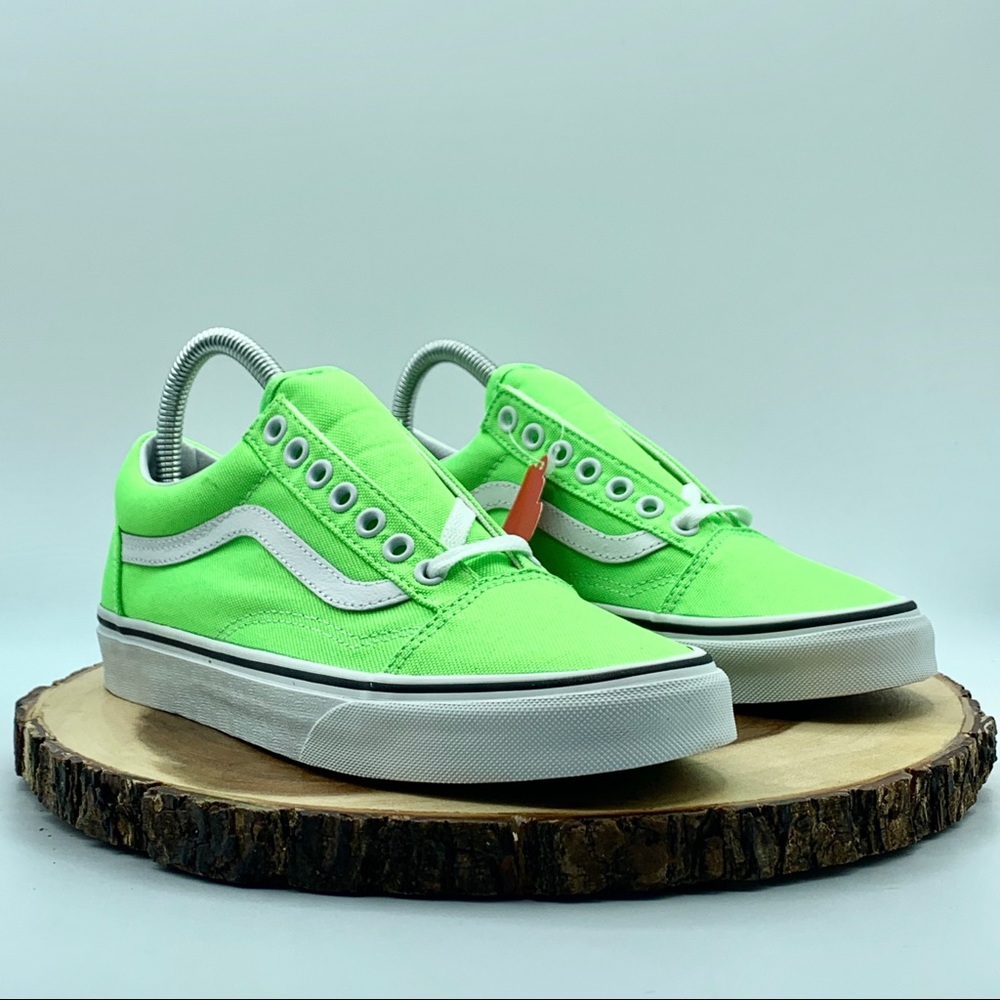 VANS Women’s Neon Green Old Skool Various sizes - Picture 4 of 6